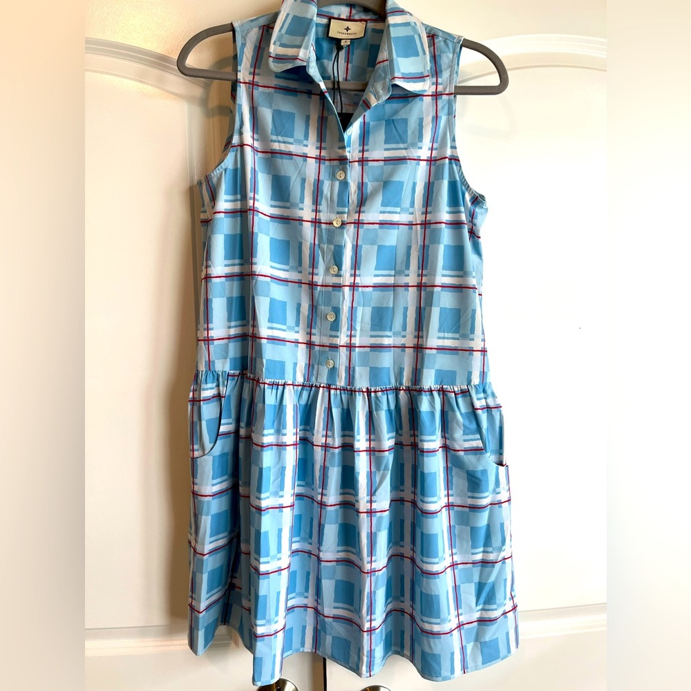 NWT Tuckernuck Westport Trellis Sleeveless Hayes Shirt Dress